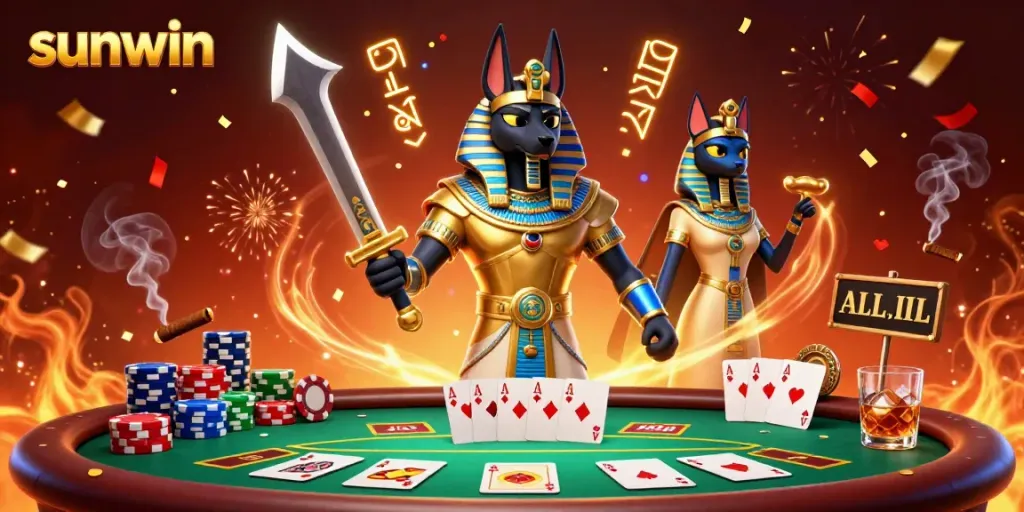 Experience thrilling gaming at Sunwin with vibrant casino action and dynamic characters.