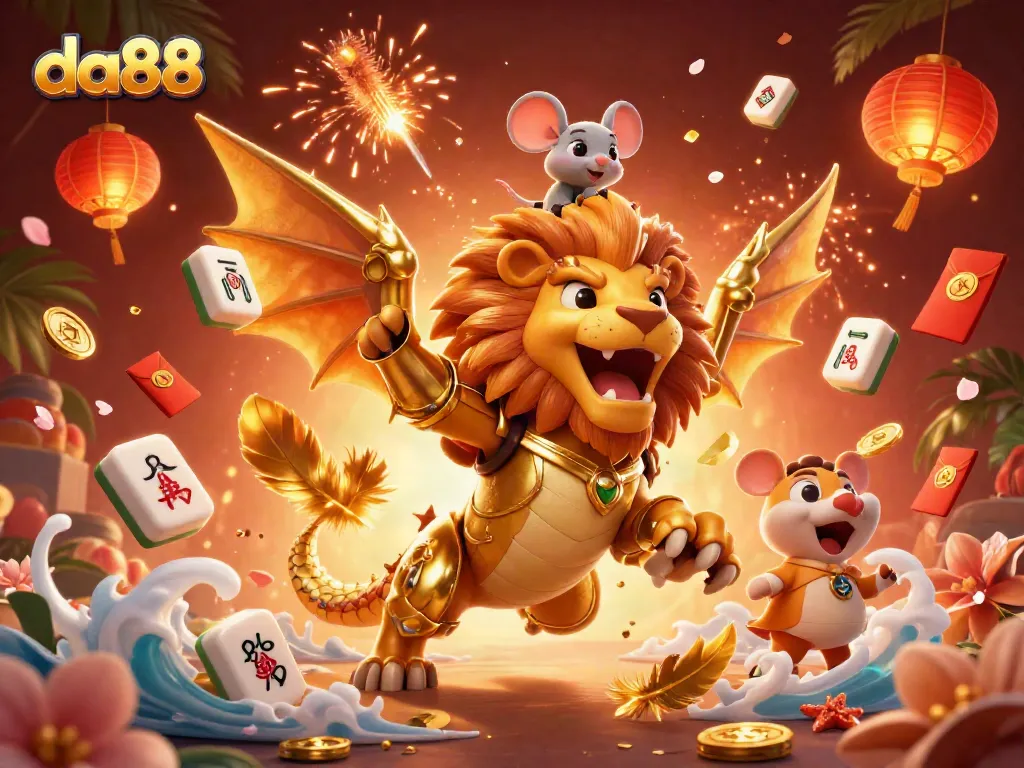 Experience thrilling wins at da88 with an exhilarating 3D dynamic casino scene.