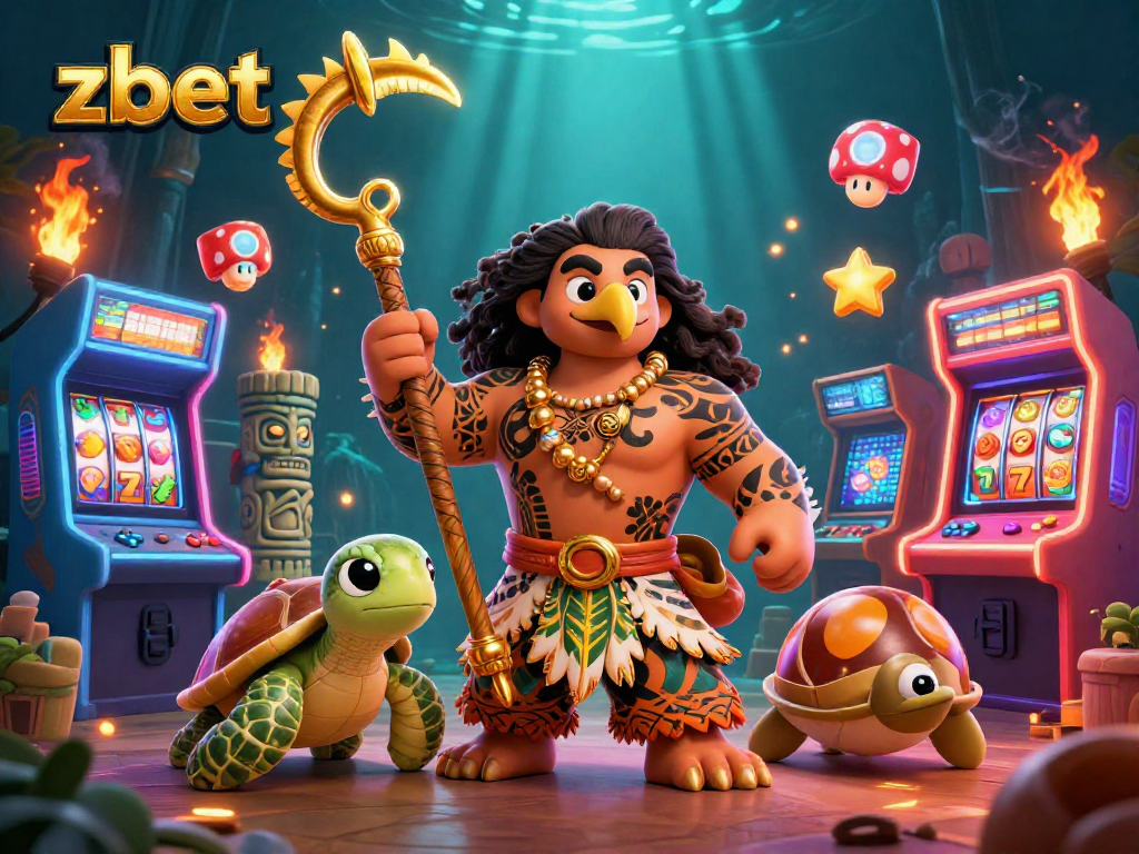 Engage with zbet's thrilling casino atmosphere, featuring vibrant characters and games.
