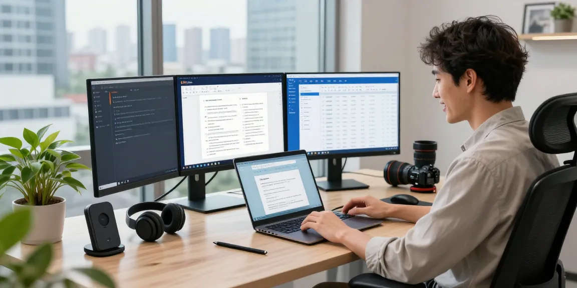Experience seamless productivity with WPS Download in a modern digital workspace environment featuring innovative tools and vibrant tech setup.