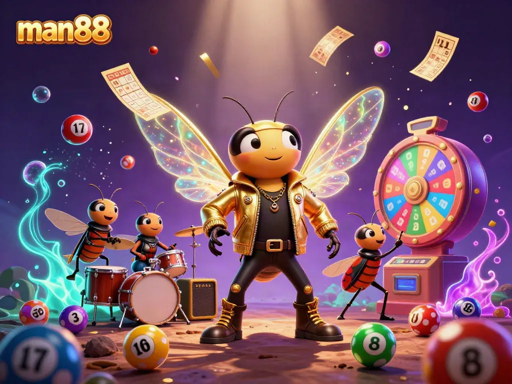 Experience thrilling gaming with man88, featuring a vibrant 3D casino scene full of excitement.