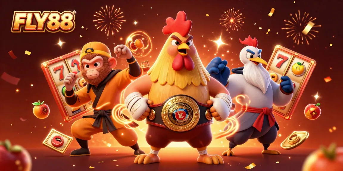 FLY88 engages players with thrilling slot games featuring vibrant characters and festive elements.