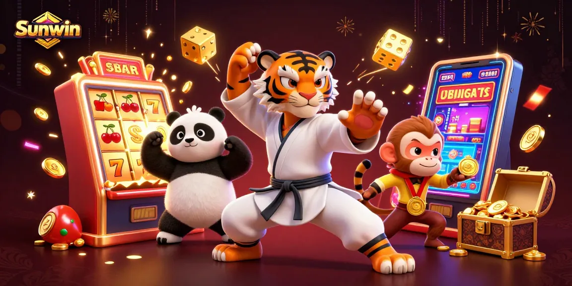 Experience thrilling gaming at Sunwin, with dynamic slot machines and engaging characters.