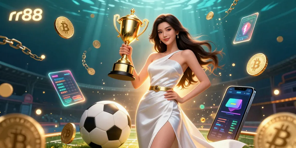 Experience exciting gameplay at rr88 with vibrant casino elements and a victorious trophy.