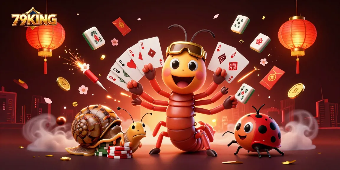 Engage in high-stakes gaming at 79KING with vibrant characters and casino elements.