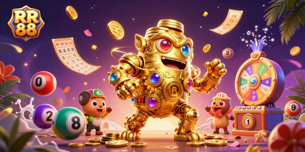 Experience exciting gaming with RR 88's vibrant golem and dynamic lottery elements.