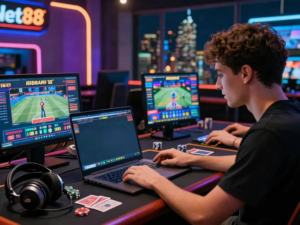 Engaging online gaming at https://net88.broker/ with vibrant visuals and a thrilling atmosphere.