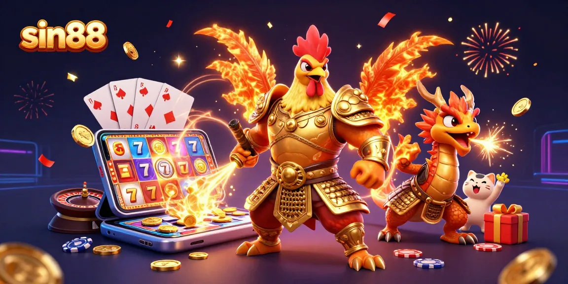 Experience thrilling wins with sin88 in a vibrant 3D casino adventure featuring unique characters.