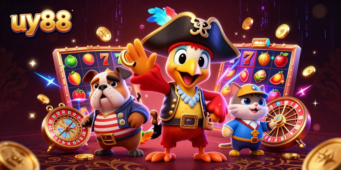 uy88 engages players with vibrant slots featuring jackpots and dynamic pirate-themed characters.