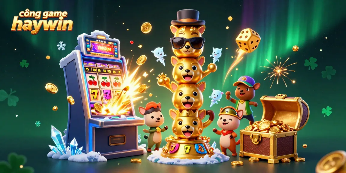 Experience the thrilling cổng game haywin with a vibrant casino scene, bursting with dynamic gameplay elements and energetic visuals.