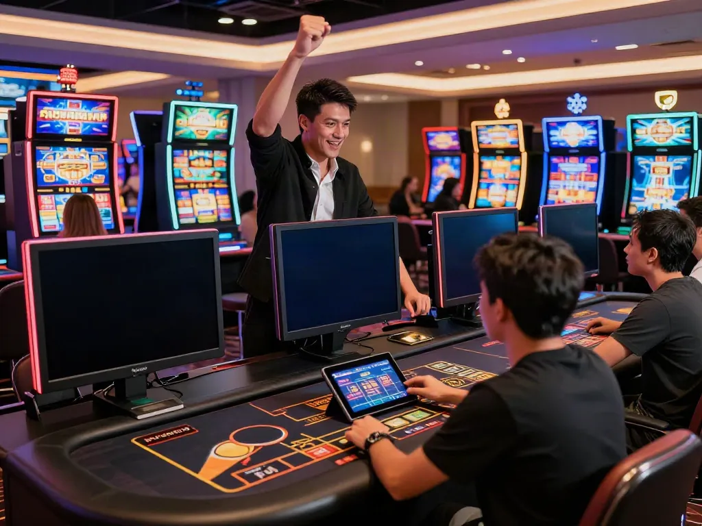 Engaging gaming scene at https://five88bet.org/ showcasing online casino experiences and player excitement.