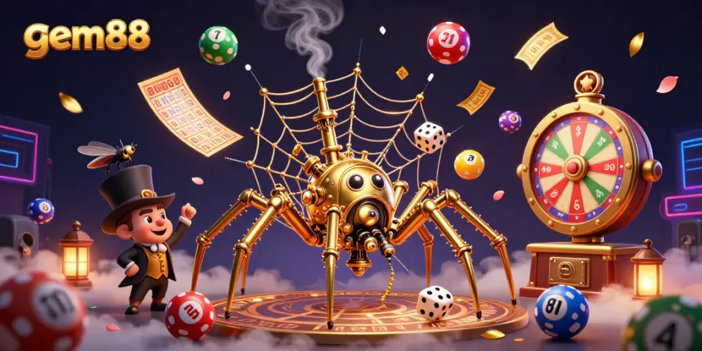 Engage with gem88's captivating 3D casino adventure featuring vibrant lottery games and dynamic animations.