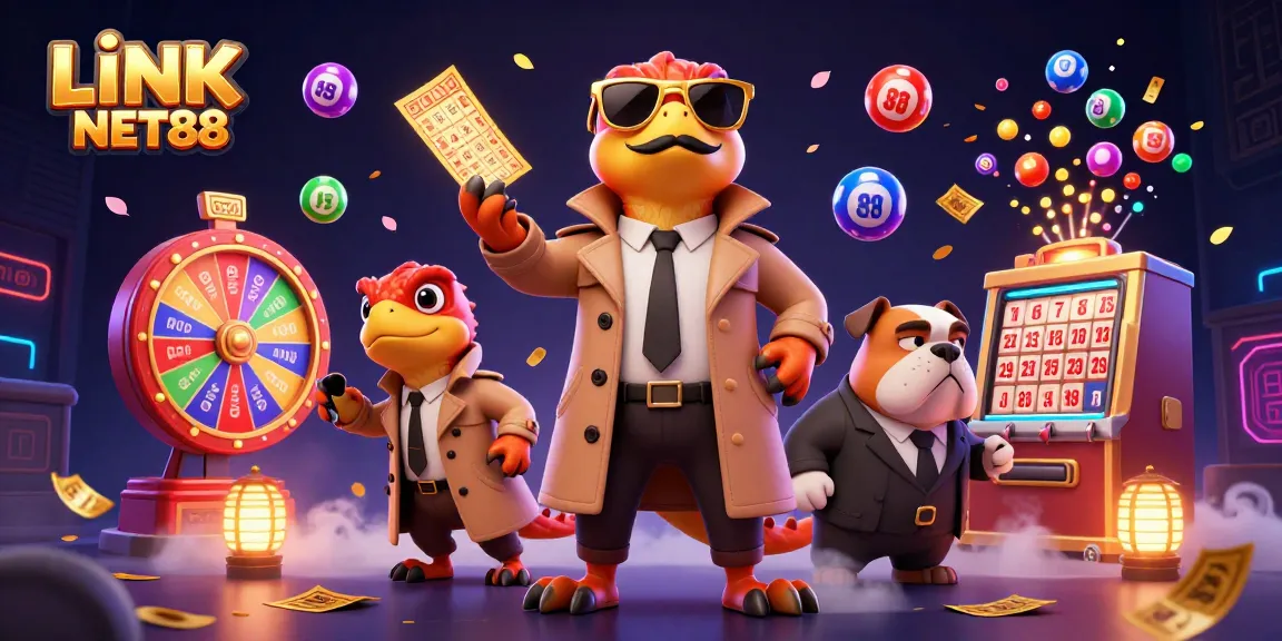 Engage with LINK NET88 in an elaborate casino scene featuring raptors in disguise.