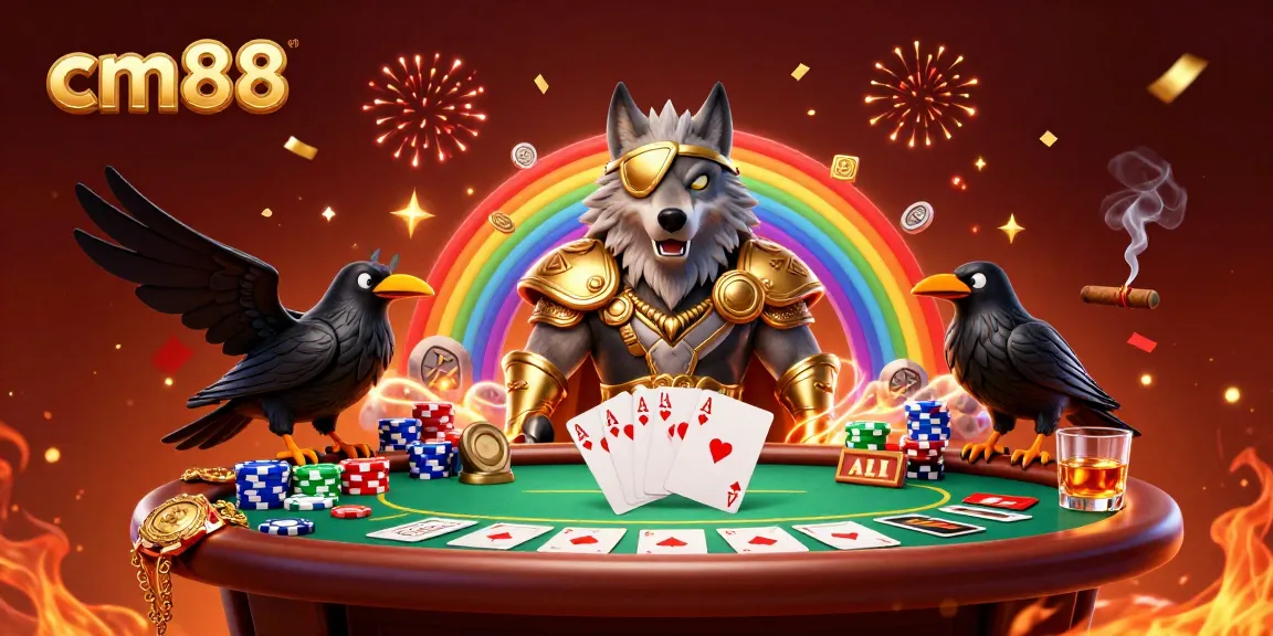 Experience thrilling gameplay at cm88 with our fantastical Norse characters amidst vibrant casino elements.