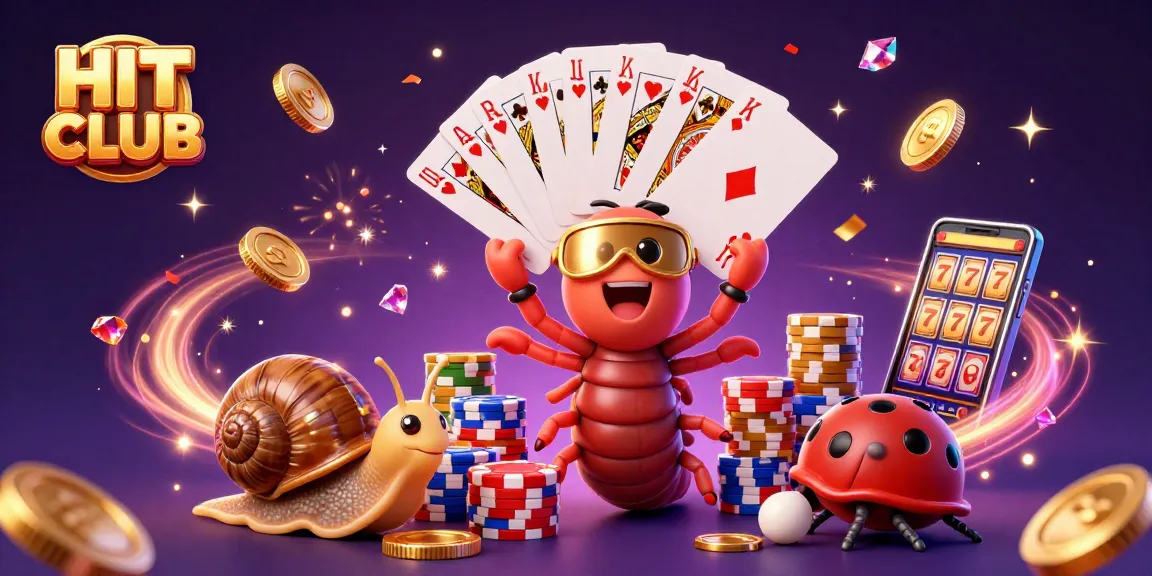 Enjoy thrilling gaming action at HIT CLUB with vibrant characters and exciting casino elements.